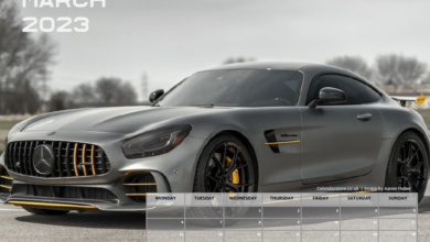 Free Printable Calendar - Fast Cars - March 2023