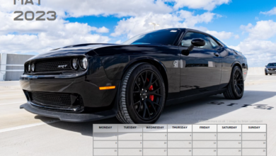 Free Printable Calendar - Fast Cars - May 2023