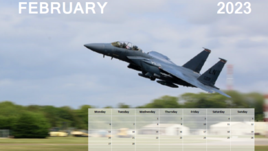 Free Printable Calendar – Fast Jets – February 2023