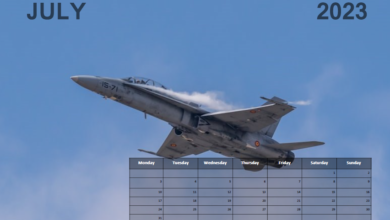 Free Printable Calendar – Fast Jets – July 2023