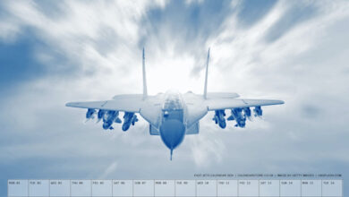 Fast Jets Calendar - Free to Print - April 2024
