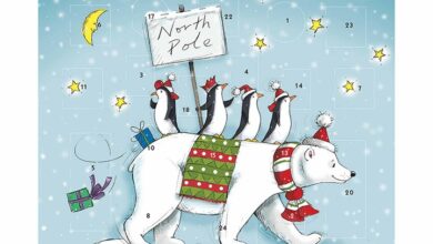 North Pole Polar Bear Advent Card