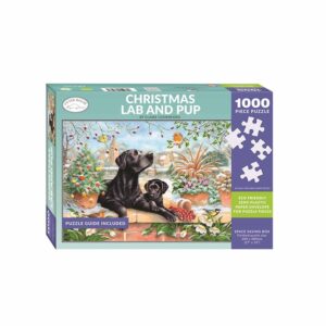 Christmas Lab & Pup Jigsaw