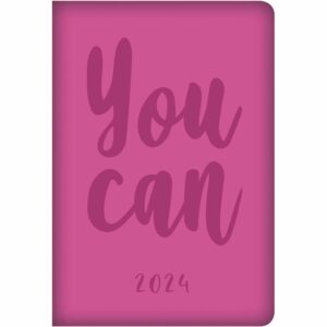 Pink Embossed A7 Diary 2024