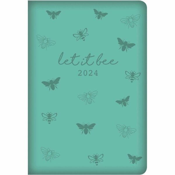 Turquoise Embossed A7 Diary 2024