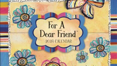 For A Dear Friend Mini Desk Calendar 2024