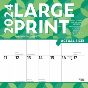 Large Print Calendar 2024
