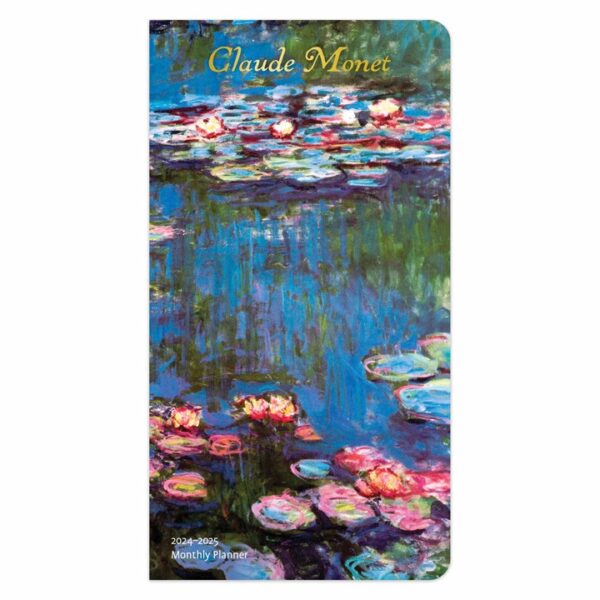 Claude Monet Slim Monthly Diary 2024 - 2025