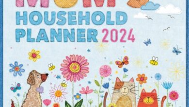 Mum's Fabric Household Family Planner 2024