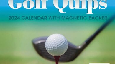 Golf Quips Mini Desk Calendar 2024