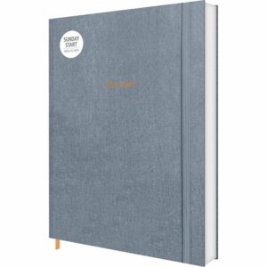Sunday Start Charcoal A5 Diary 2024