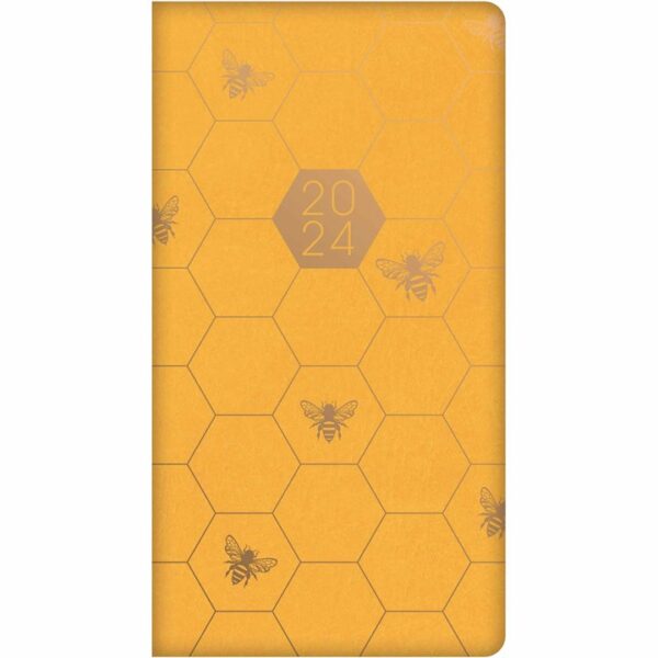 Bees & Honeycomb Slim Diary 2024