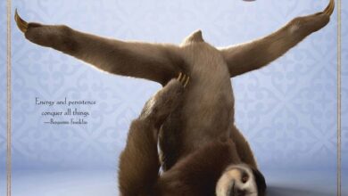 Sloth Yoga Mini Calendar 2024
