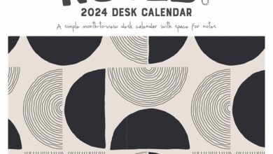 Noted Easel Desk Calendar 2024