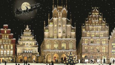 Christmas Lights Cityscape Advent Calendar