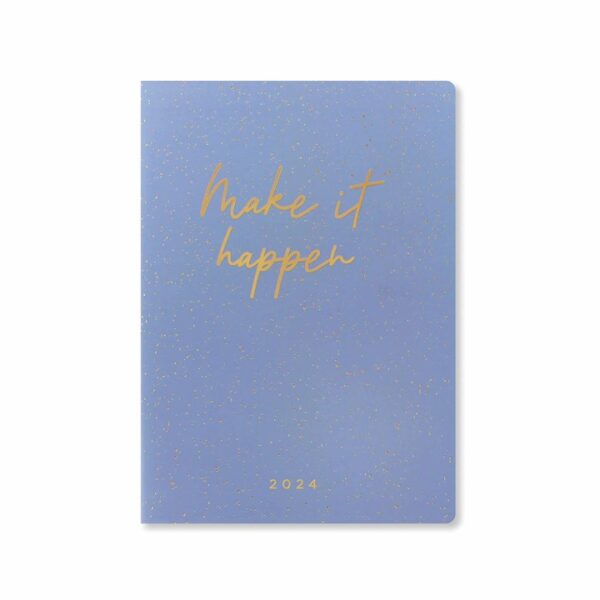 Make It Happen Blue A5 Diary 2024