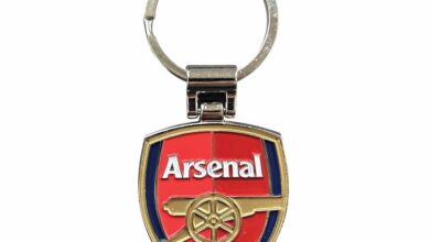 Arsenal FC Crest Shaped Keyring